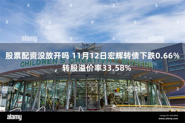 股票配资没放开吗 11月12日宏辉转债下跌0.66%，转股溢价率33.58%