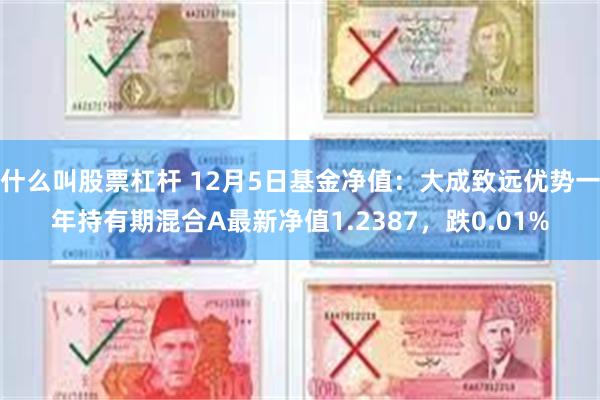 什么叫股票杠杆 12月5日基金净值：大成致远优势一年持有期混合A最新净值1.2387，跌0.01%