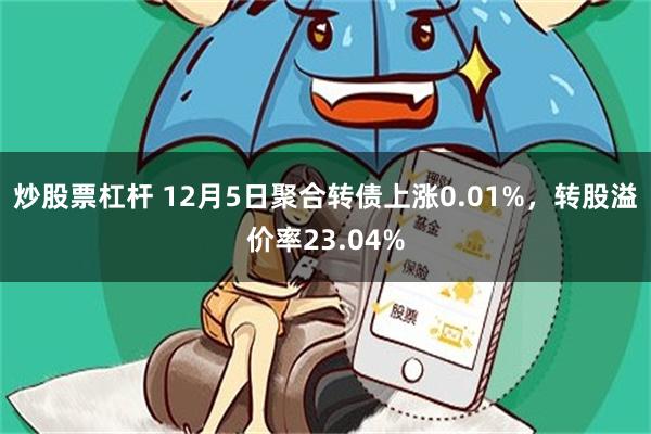 炒股票杠杆 12月5日聚合转债上涨0.01%，转股溢价率23.04%